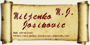 Miljenko Josipović vizit kartica
